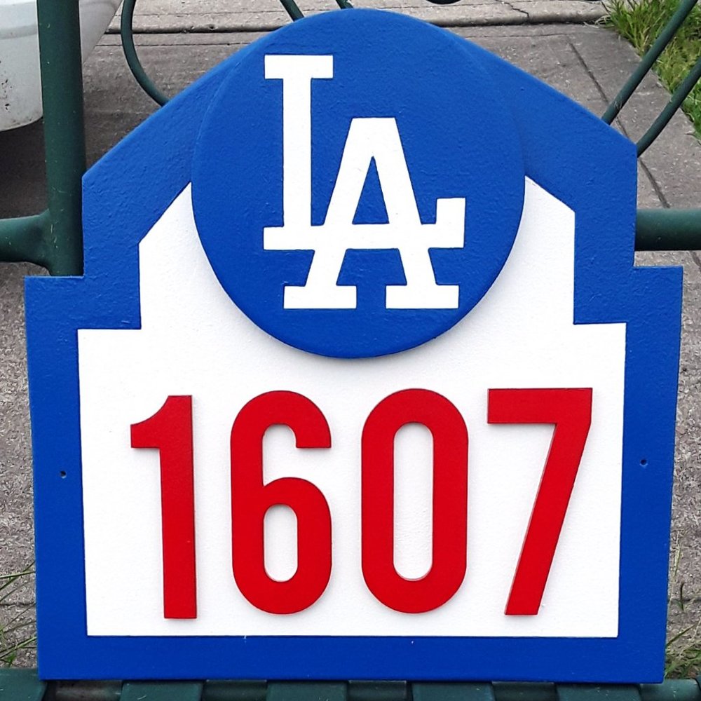 Los Angeles Dodgers Address Sign for your home or office with your address (NEW)